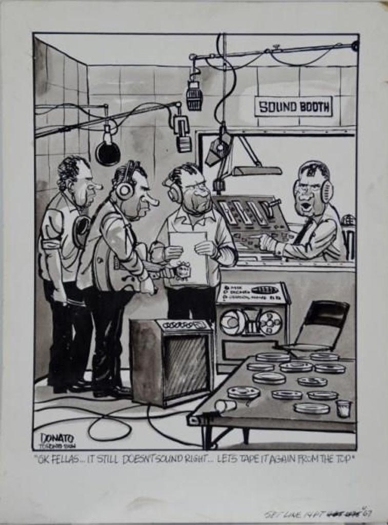 Andy Donato (1937) - Nixon political cartoon for the Toronto Sun