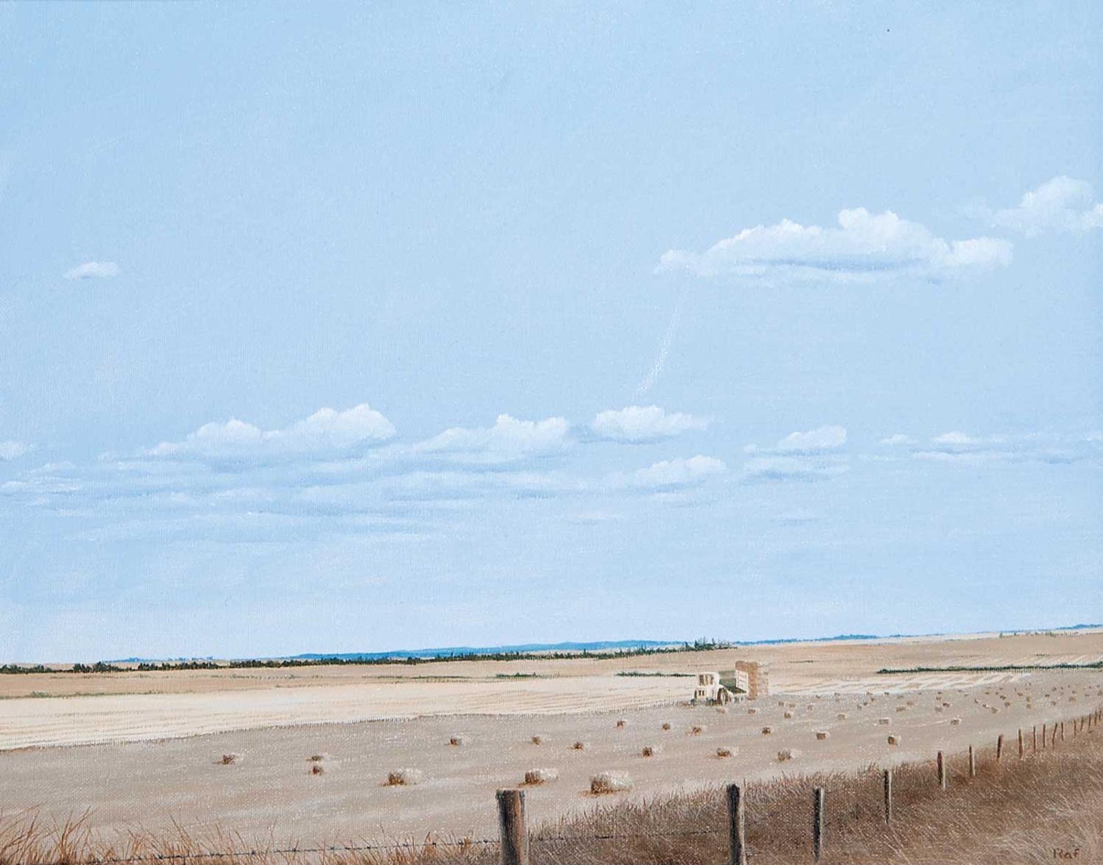 Ted Raftery (1938) - Baling near Springbank