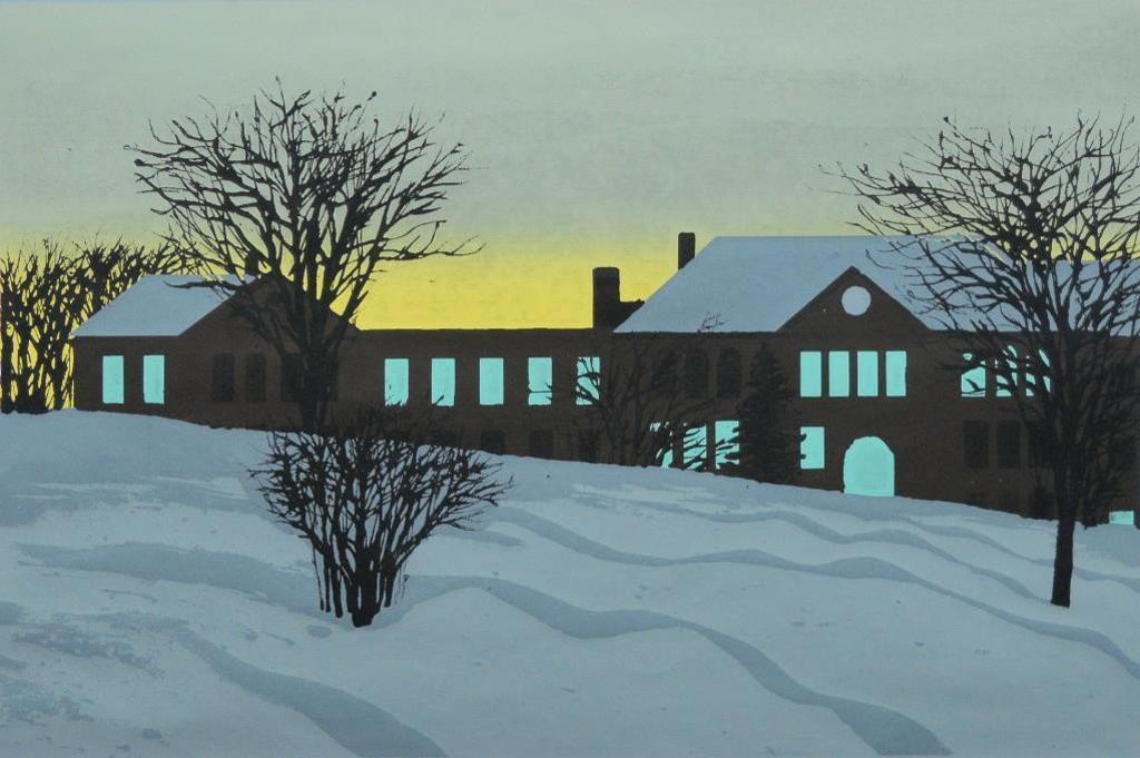 Bruno Joseph Bobak (1923-2012) - Winter Sunrise