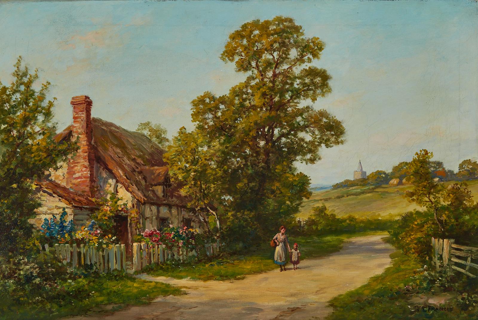 Thomas Edward Francis (1873-1961) - Cottage At Birch In Colchester, Essex
