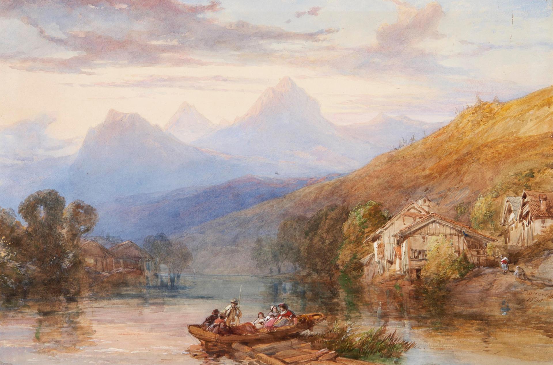 John Harding (1777-1846) - Setting out on the lake