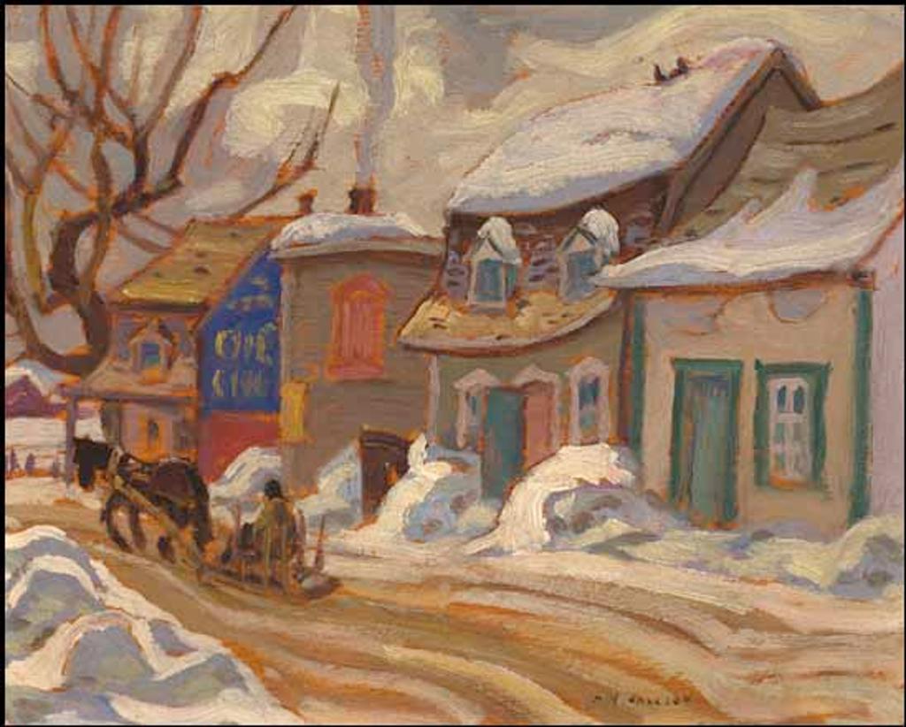 Alexander Young (A. Y.) Jackson (1882-1974) - A Street in Baie Saint-Paul