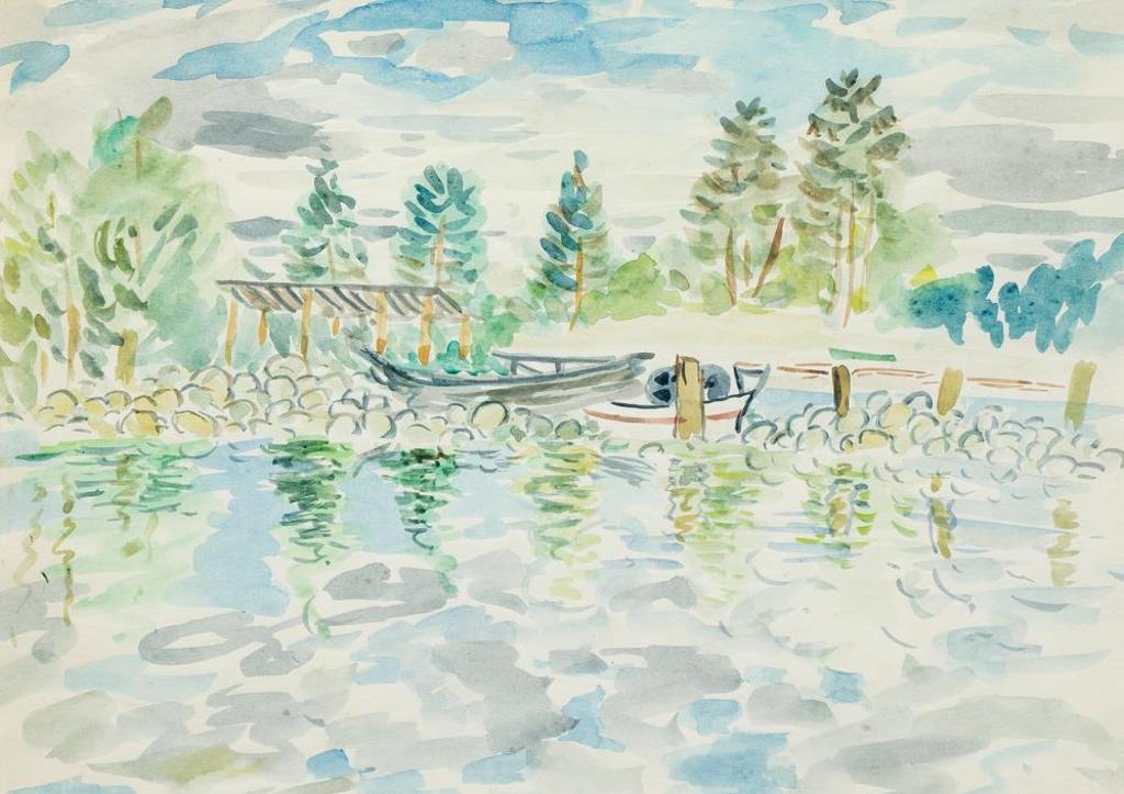 Stanley Ernest Brunst (1894-1962) - Untitled - Lake Dock