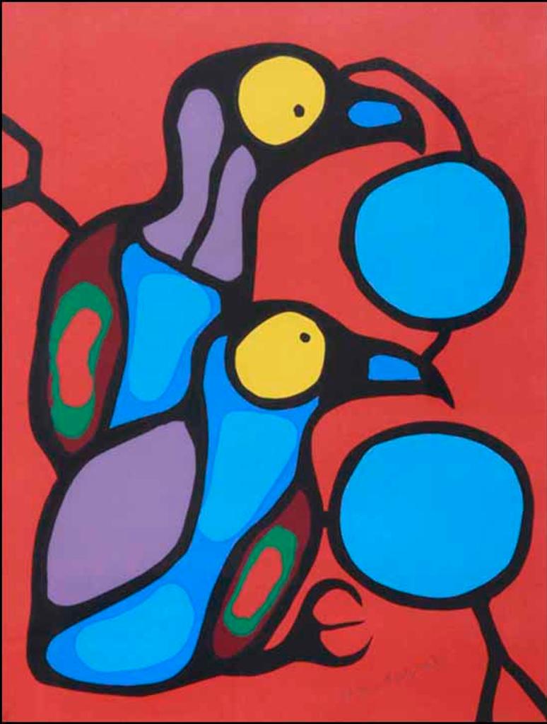 Norval H. Morrisseau (1931-2007) - Young Gulls Watching (02559/2013-1764)