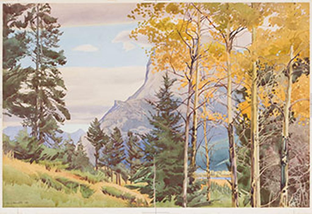 Walter Joseph (W.J.) Phillips (1884-1963) - Mount Rundle, Fall - The Bow Valley