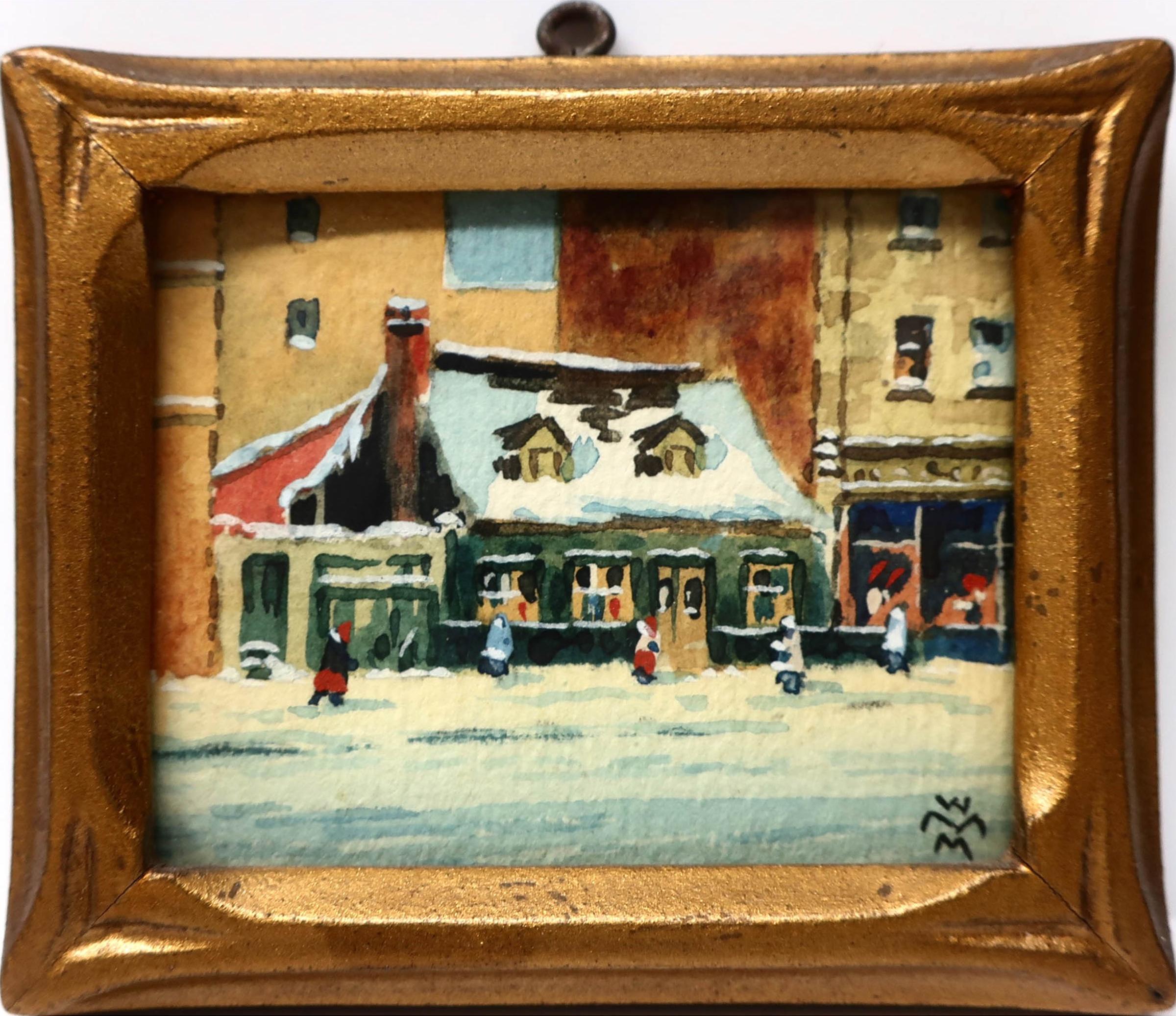 Willard Morse Mitchell (1879-1955) - Ye Old-Time Bookstore On St. Catherine Street, Montreal, Pq