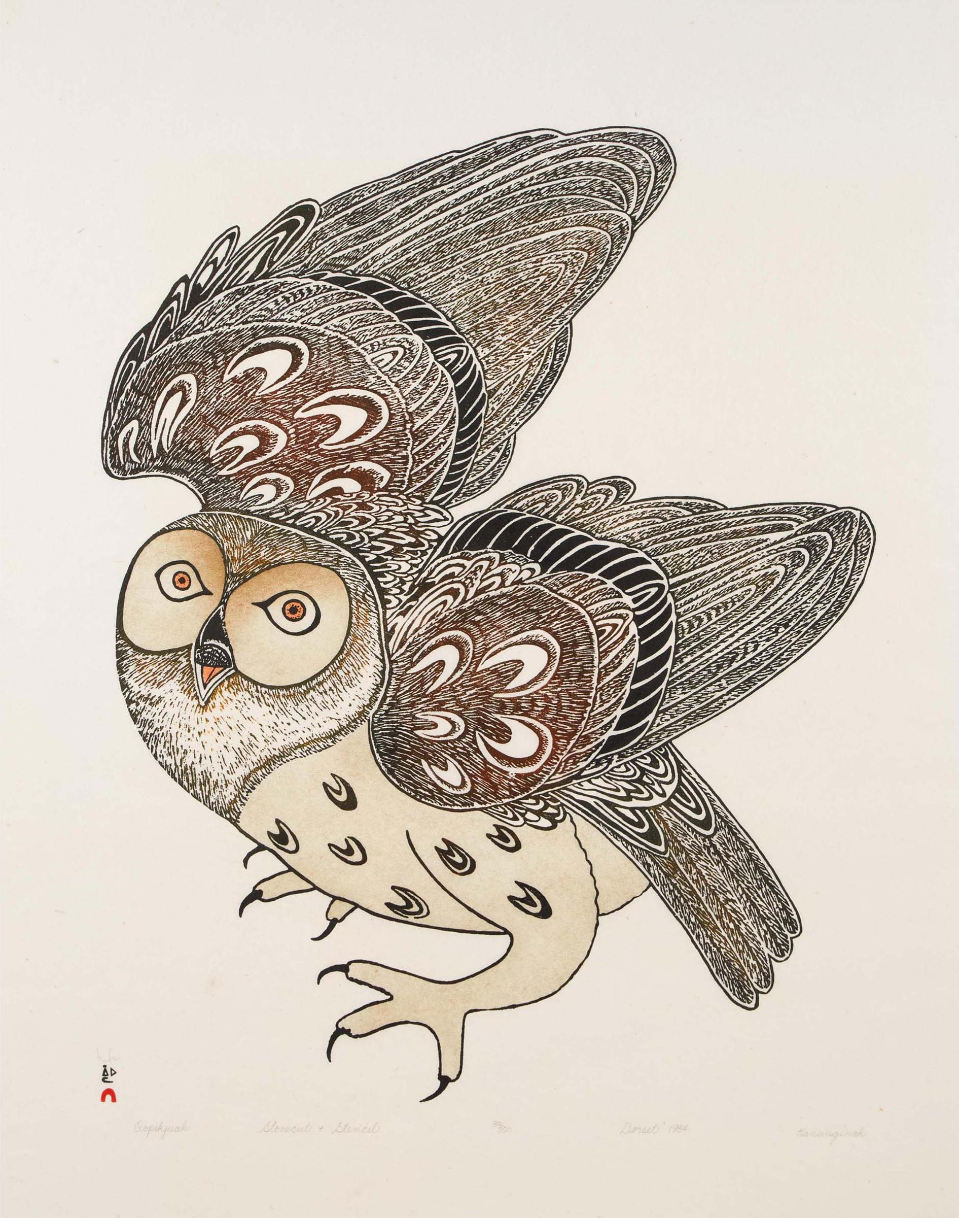 Kananginak Pootoogook (1935-2010) - Oopikjuak, 1984