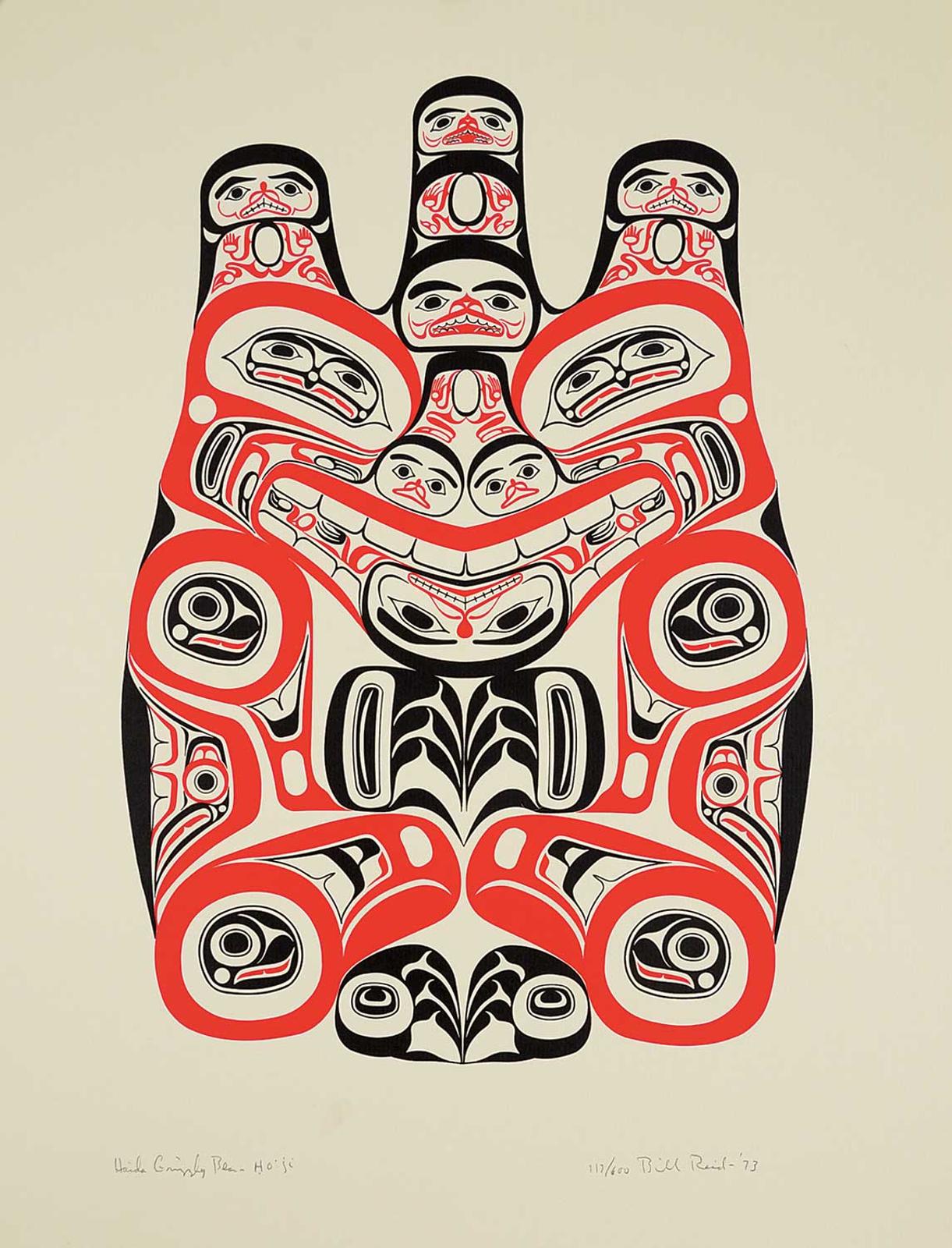 Bill (William) Ronald Reid (1920-1998) - Haida Grizzly [Bear]  #117/600