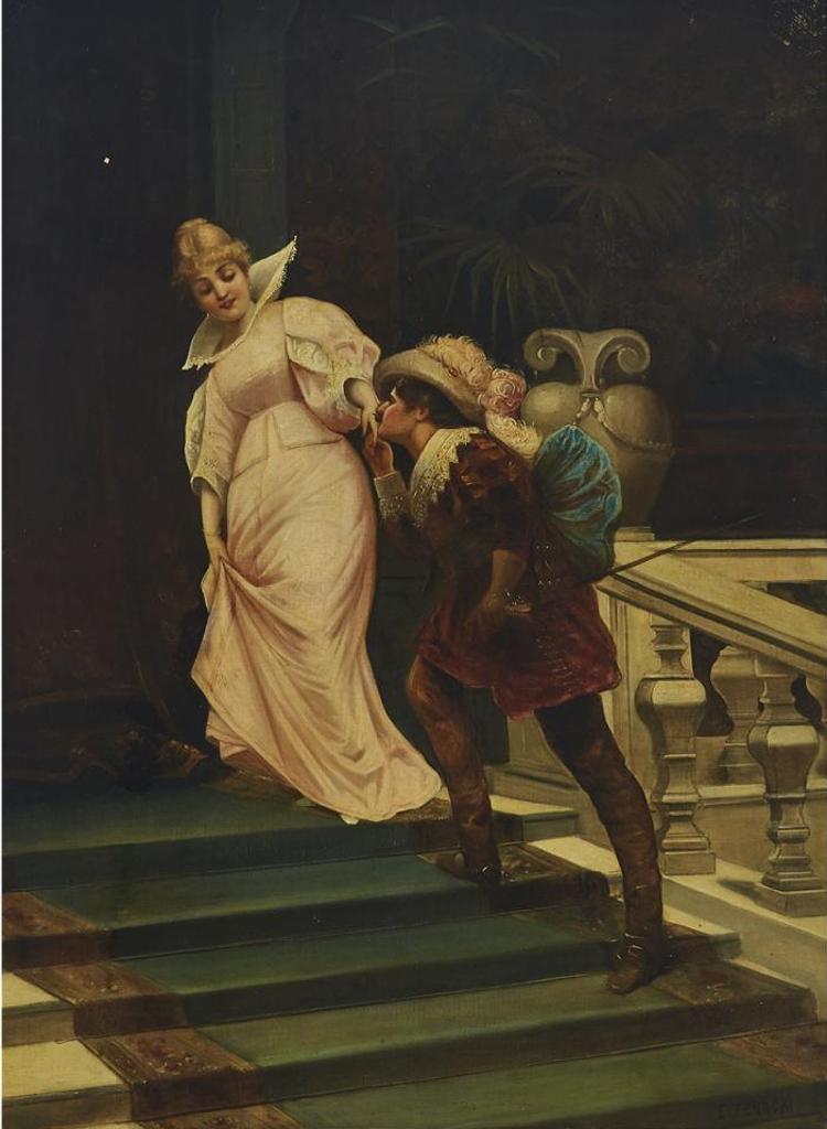 Egisto Ferroni (1835-1912) - The Courtship