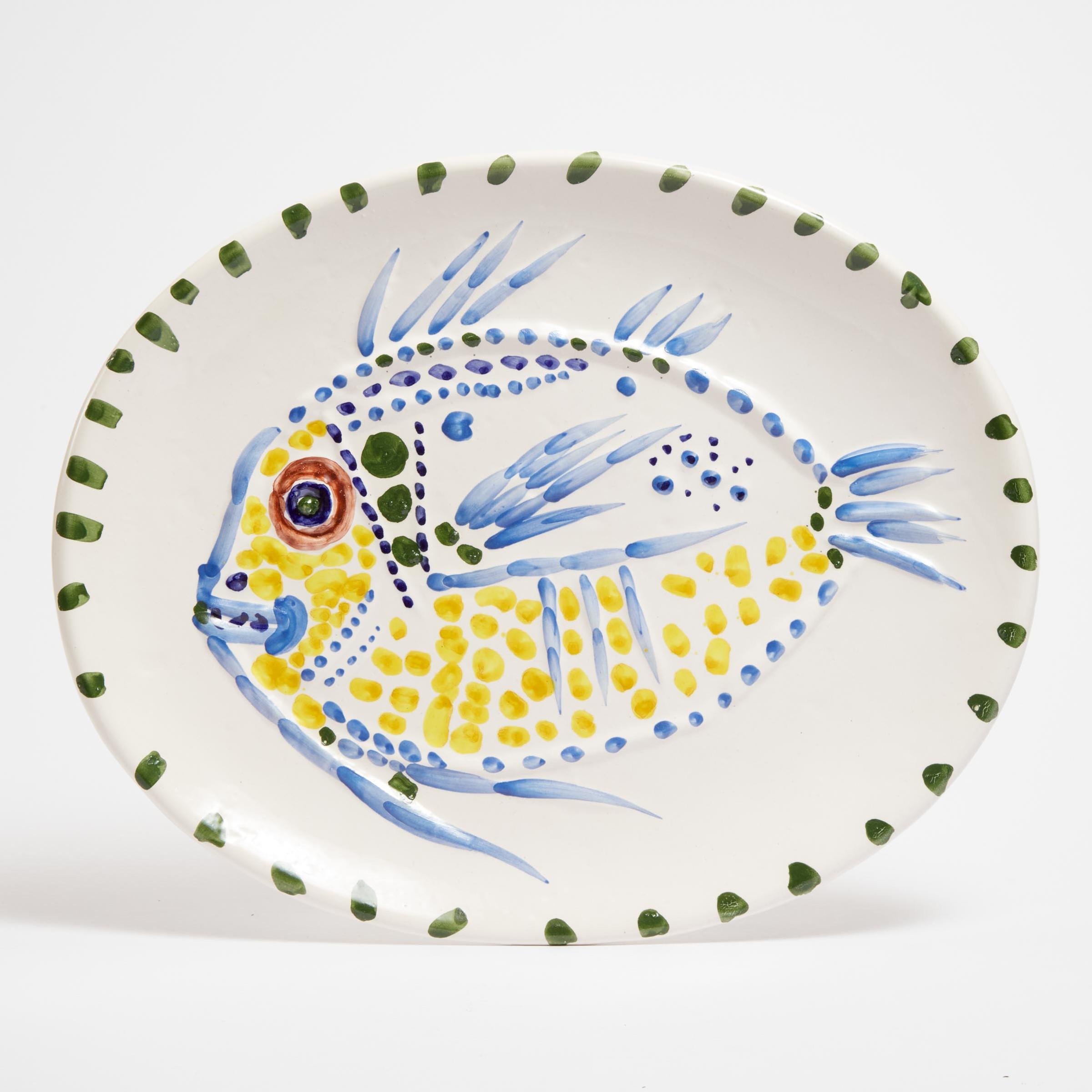 Pablo Ruiz Picasso (1881-1973) - Poisson Fond Blanc, 1952 [a.R. 168]
