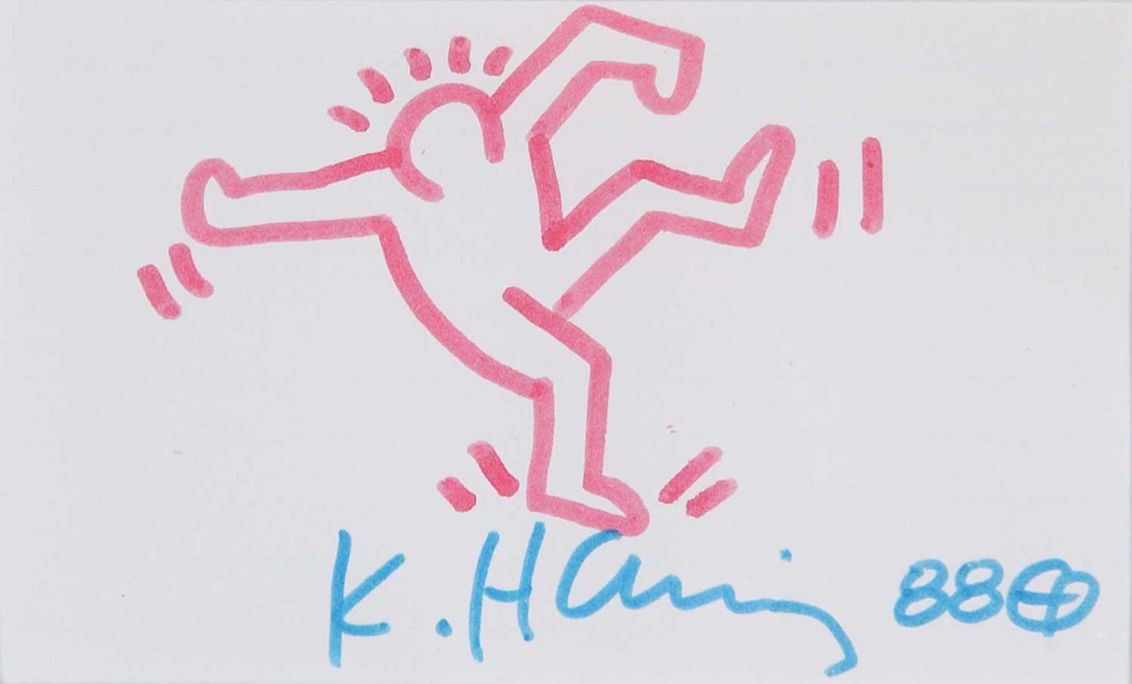 Keith Haring (1958-1990) - Untitled - One Leg Up Man