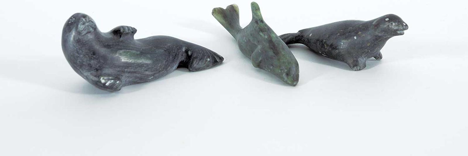 School [Barnabus Arnasungaaq] Inuit - Untitled - Three Sea Animals