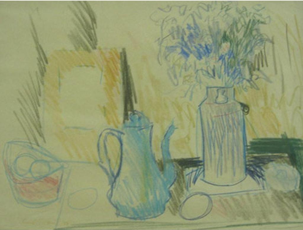 Rene Marcil (1917-1993) - Still Life On Kitchen Table