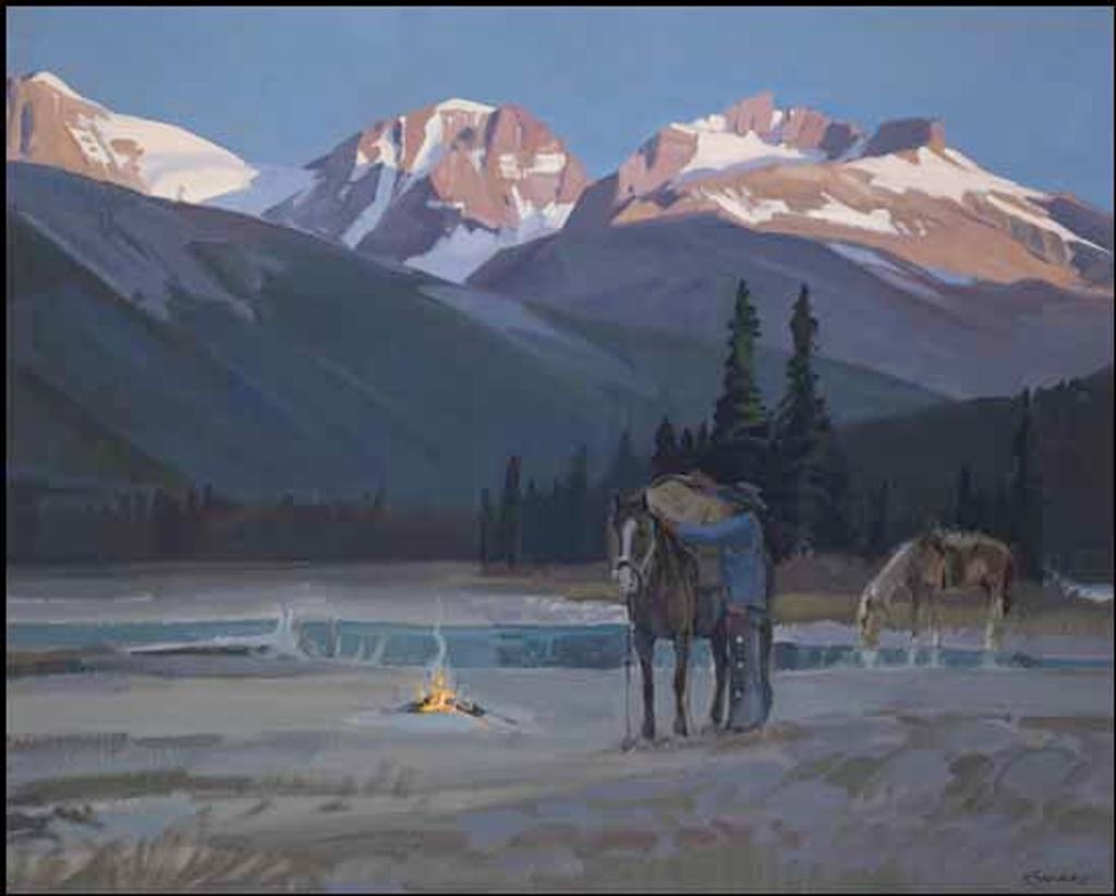 Peter Maxwell Ewart (1918-2001) - Sunrise in the Rockies (North of Sunwapta Pass)