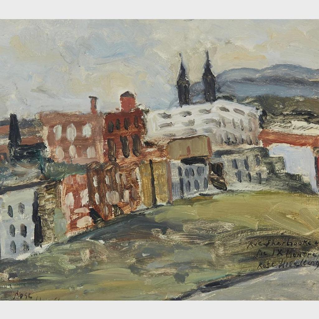 Rose Wiselberg (1908-1992) - Rue Sherbrooke Et Pie Ix, Montreal