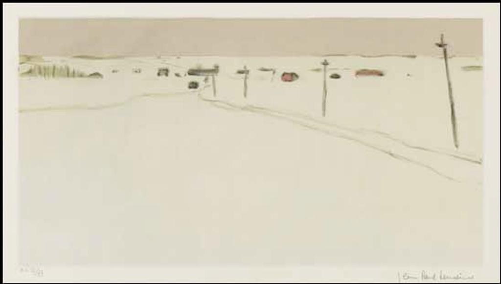 Jean Paul Lemieux (1904-1990) - Paysage d'hiver