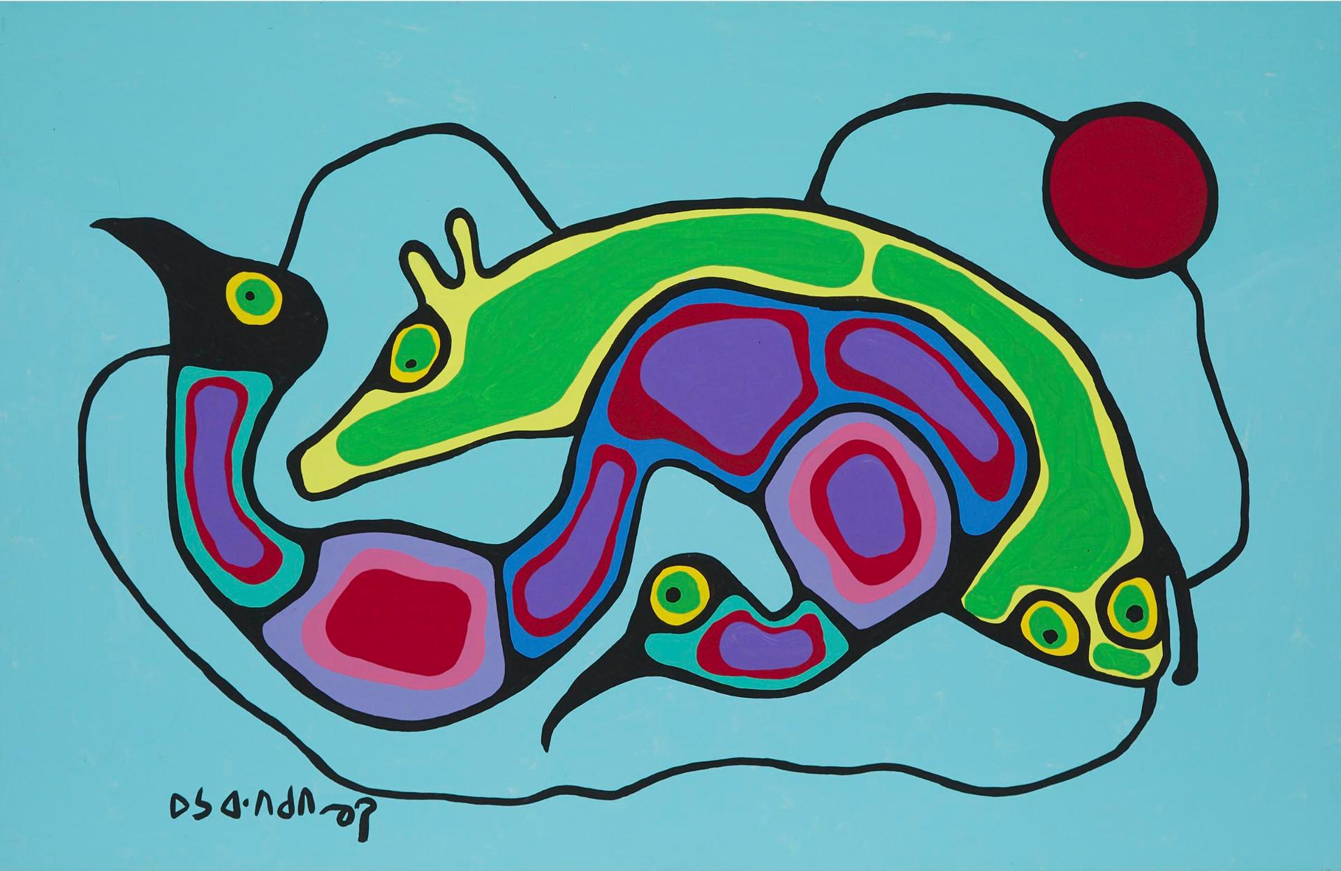 Norval H. Morrisseau (1931-2007) - Coming Alive, Circa 1991