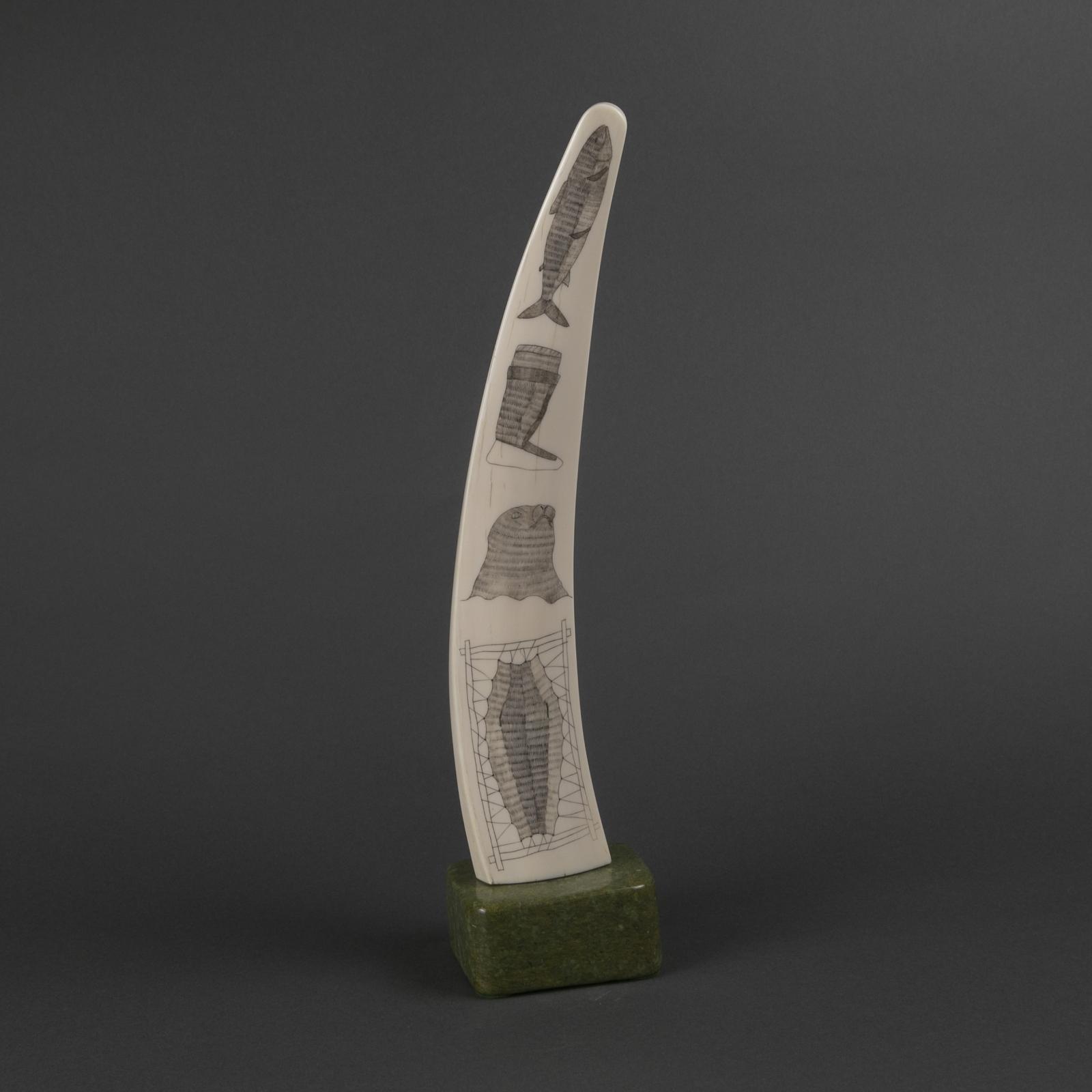 Simeonie Akavak (1965) - Etched Tusk On Base