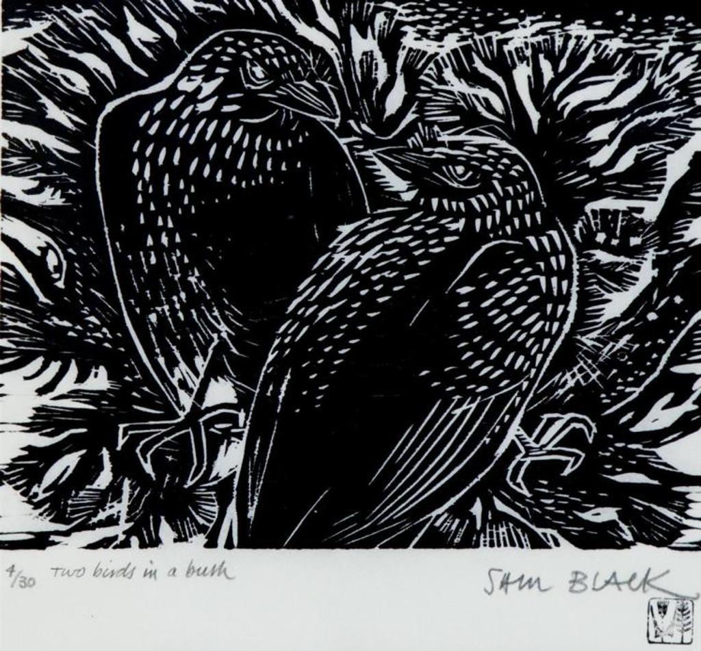 Sam Black (1913-1998) - Two Birds in a Bush