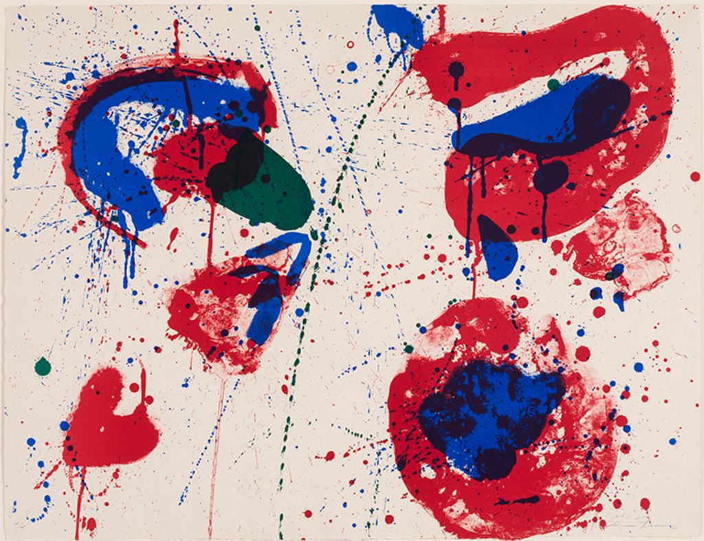 Sam Francis (1923-1994) - Hurrah for the Red, White, and Blue, Variant I