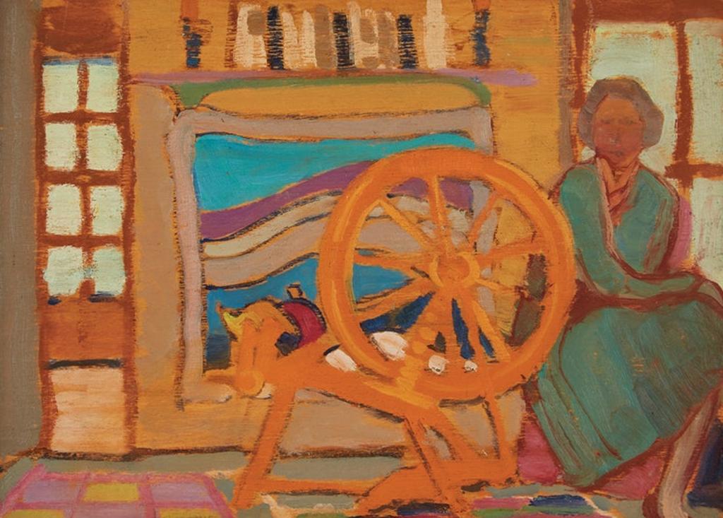 Anne (Annie) Douglas Savage (1896-1971) - At the Spinning Wheel