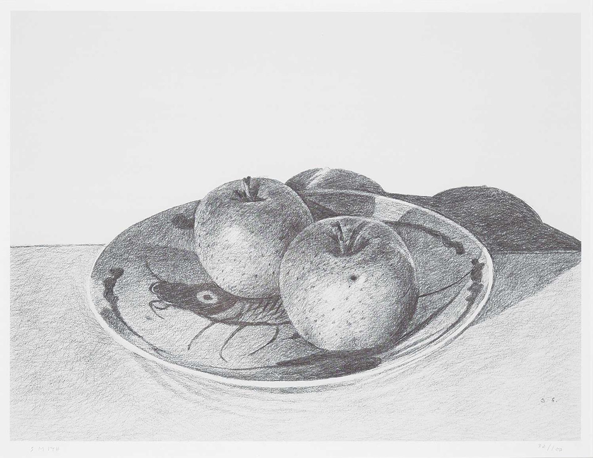 Gordon Applebee Smith (1919-2020) - Two Apples on Plate  #32/100
