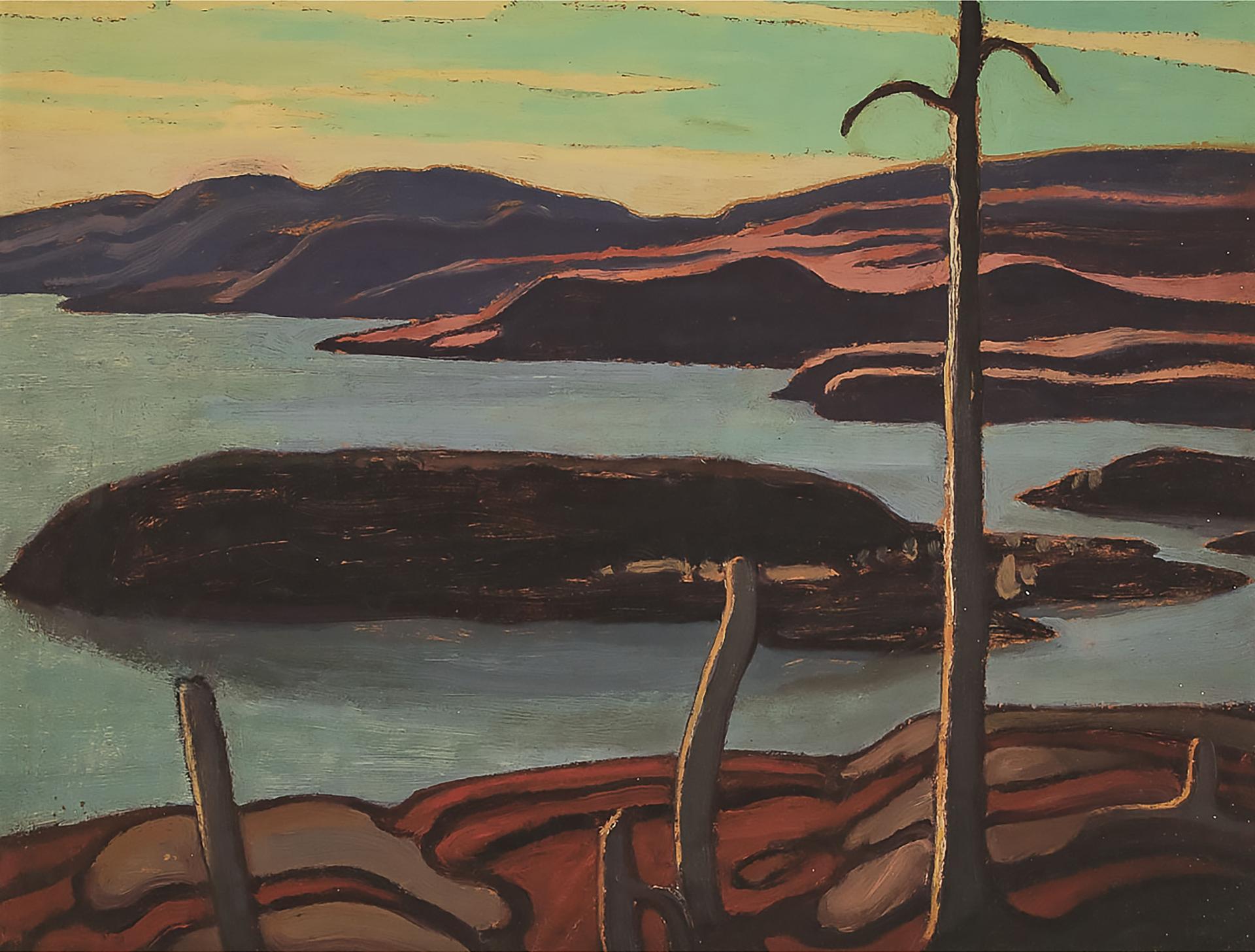 Lawren Stewart Harris (1885-1970) - Late Sun, North Shore, Lake Superior, 1924
