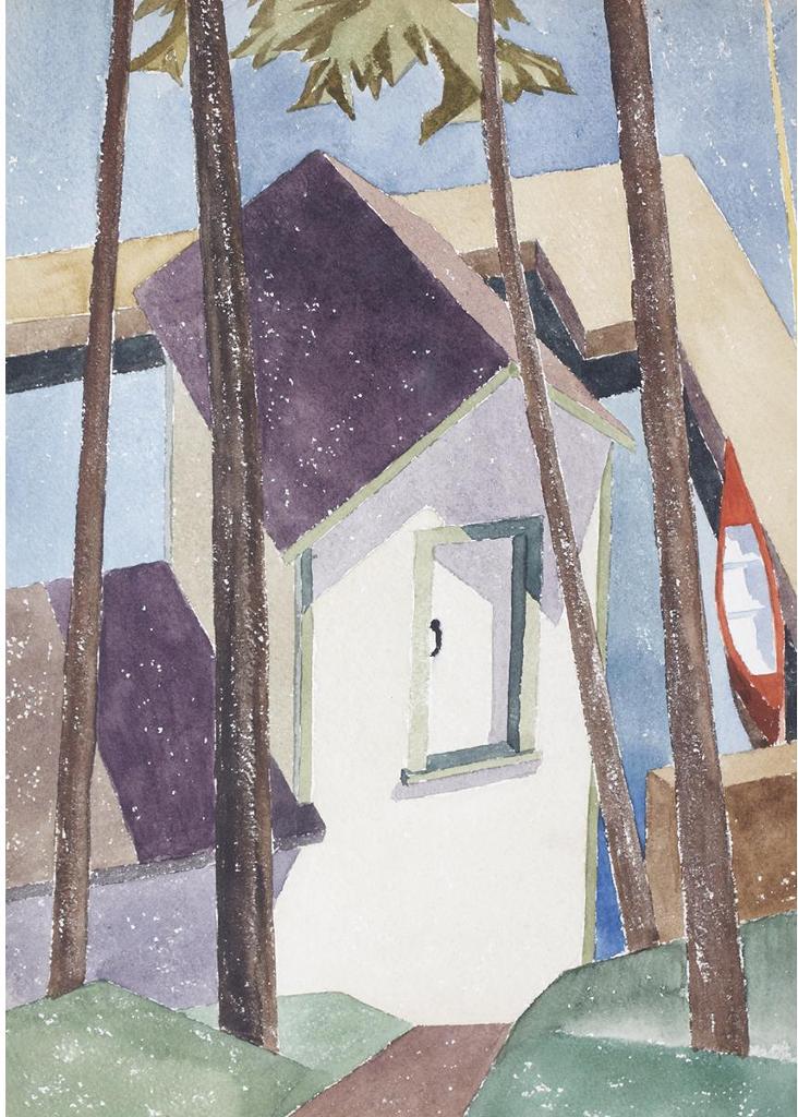 Bertram Richard Brooker (1888-1955) - Boathouse, 1942