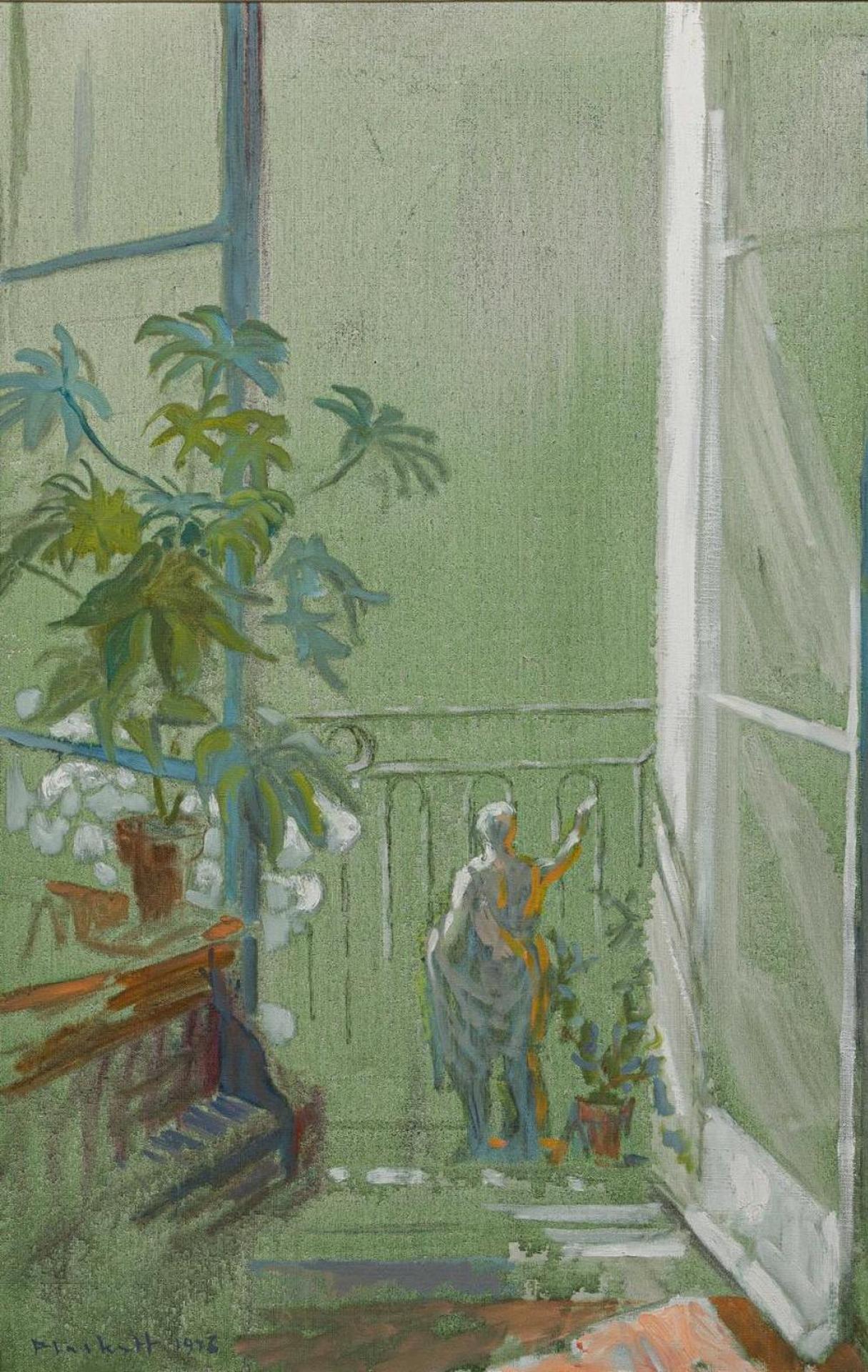 Joseph (Joe) Francis Plaskett (1918-2014) - Window in Green