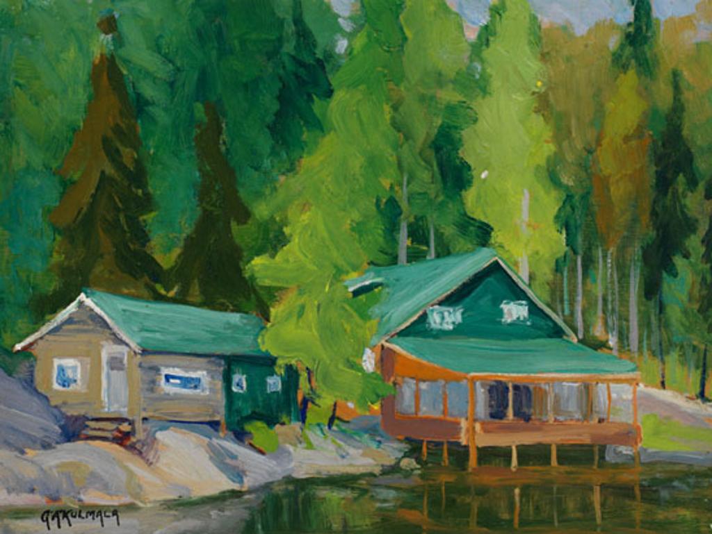 George Arthur Kulmala (1896-1940) - Cabins on a Lake