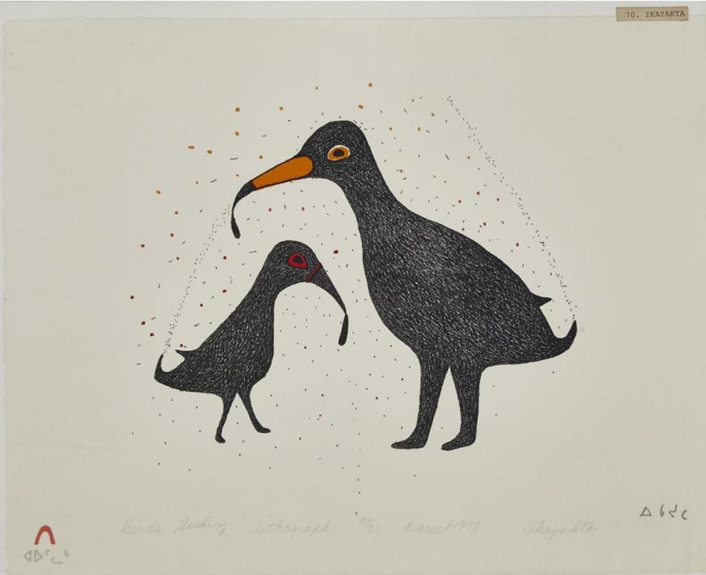 Ikayukta Tunnillie (1911-1980) - Birds Feeding