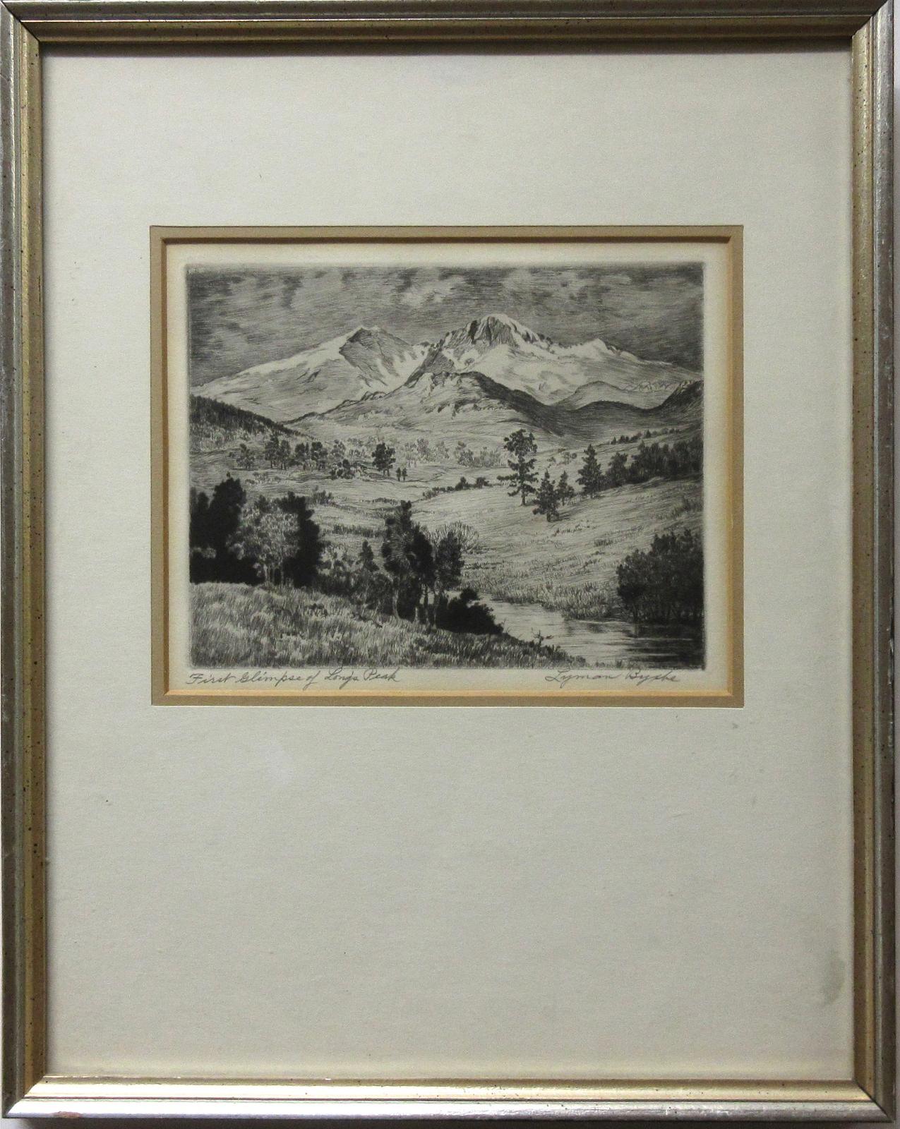 Lyman Byxbe (1886-1980) - First Glimpse Of Long's Peak