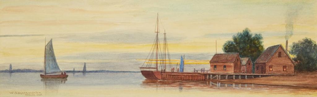 William Edgar Cantelon - Ship at Harbour