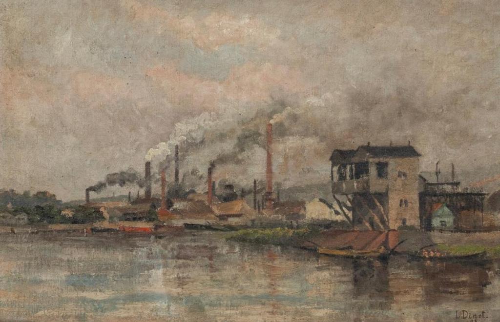 L. Dinot - Industrial River Landscape