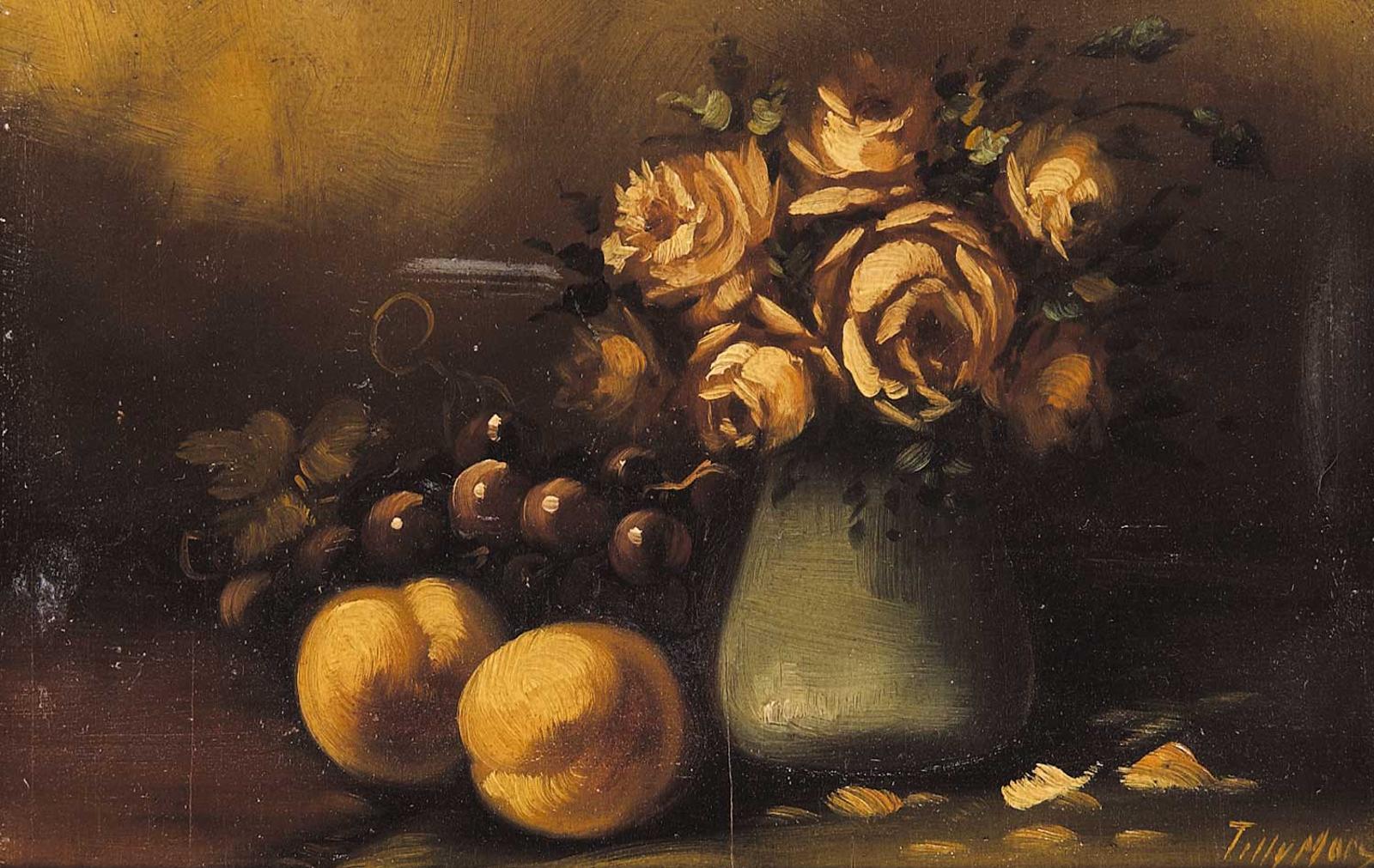 Tilly Moes - Untitled - Still Life with Roses and Fruit