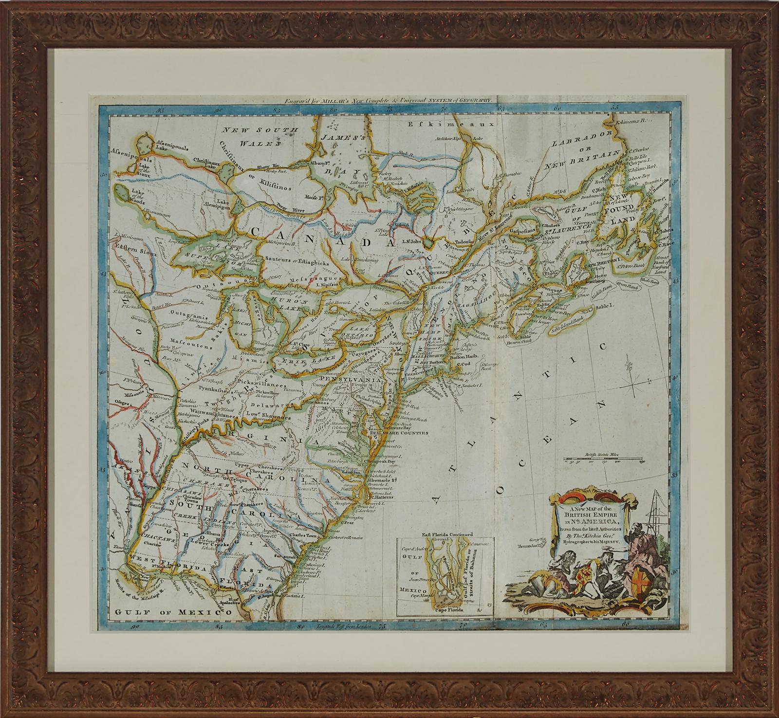 Thomas Kitchin (1718-1784) - A New Map Of The British Empire In North America