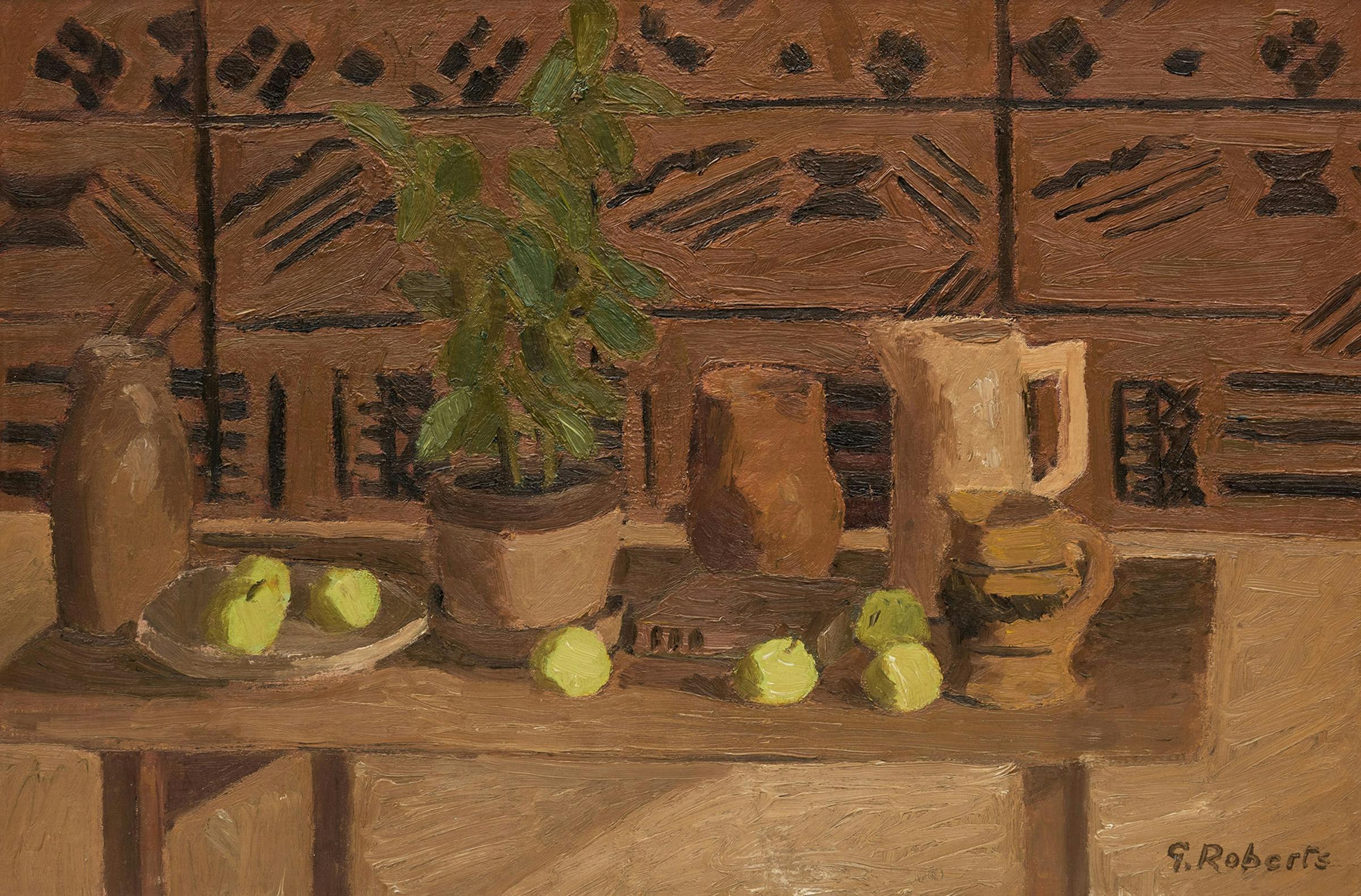 William Goodridge Roberts (1921-2001) - Still Life with Green Apples, circa 1947
