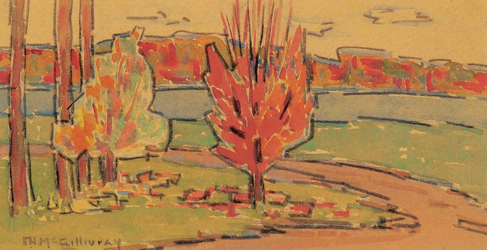 Florence Helena Mcgillivray (1864-1938) - Untitled - Posterior Maples