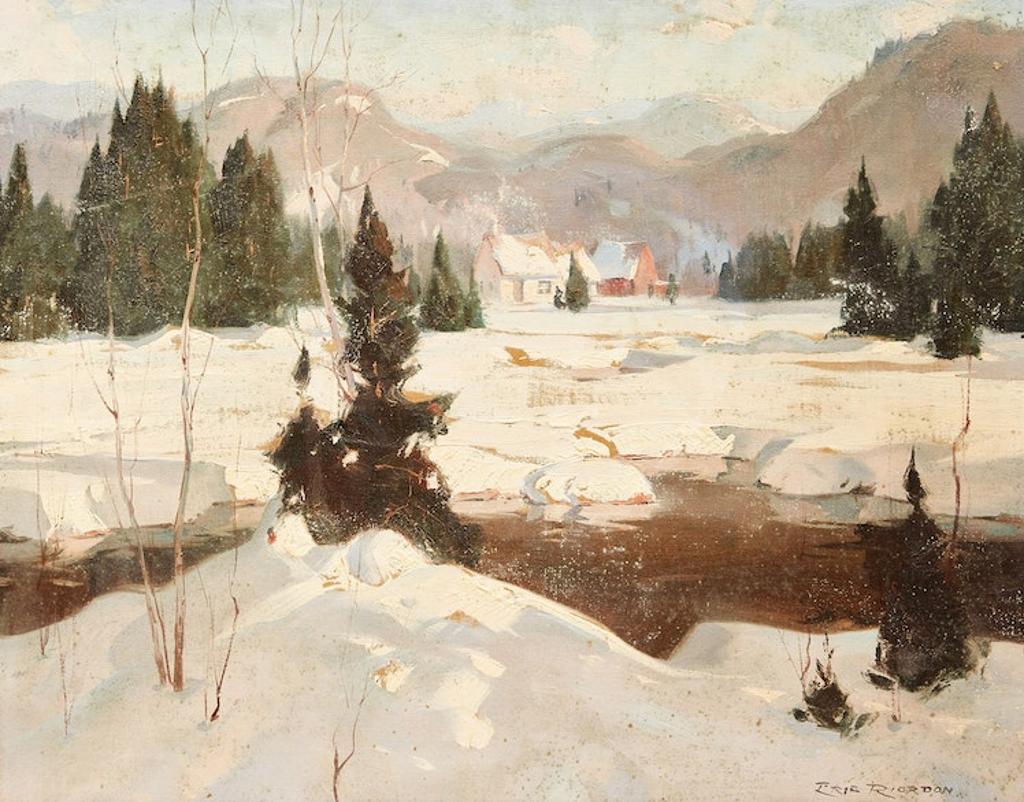 Eric J.B. Riordon (1906-1948) - Winter in the Laurentians