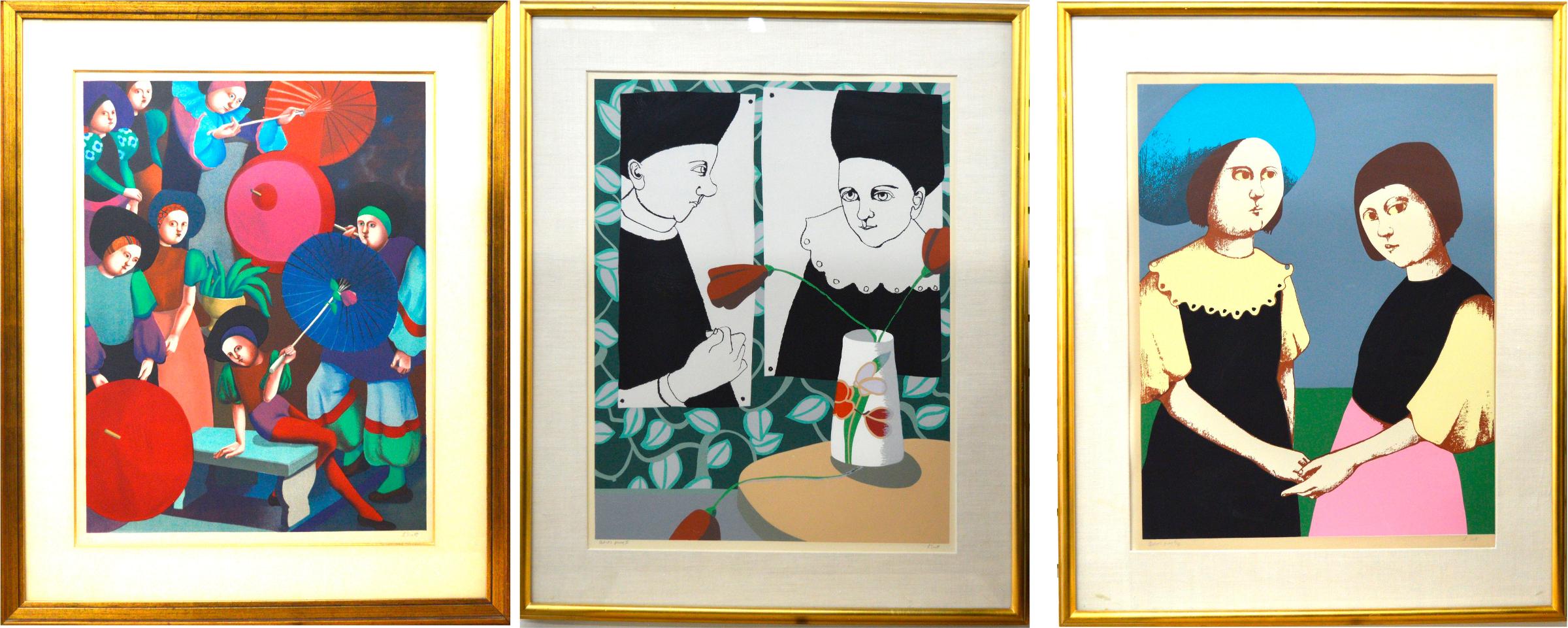 Louise Scott (1936-2007) - lot de 3 lithographies