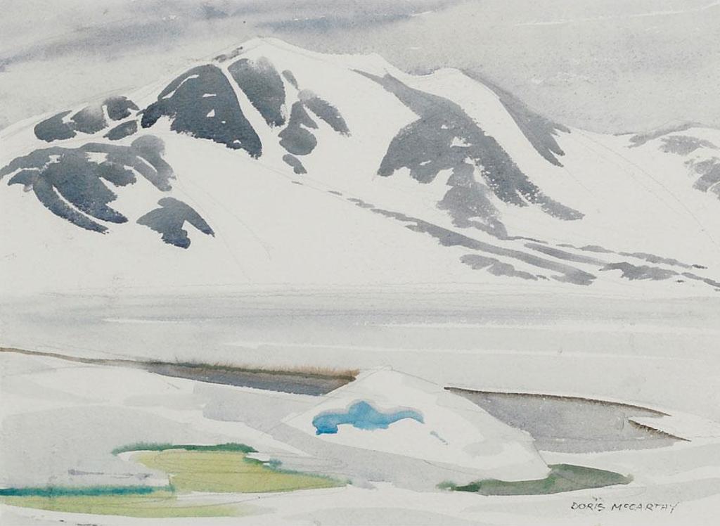 Doris Jean McCarthy (1910-2010) - Our Western Mountain - Still Snowbound, Broughton Island
