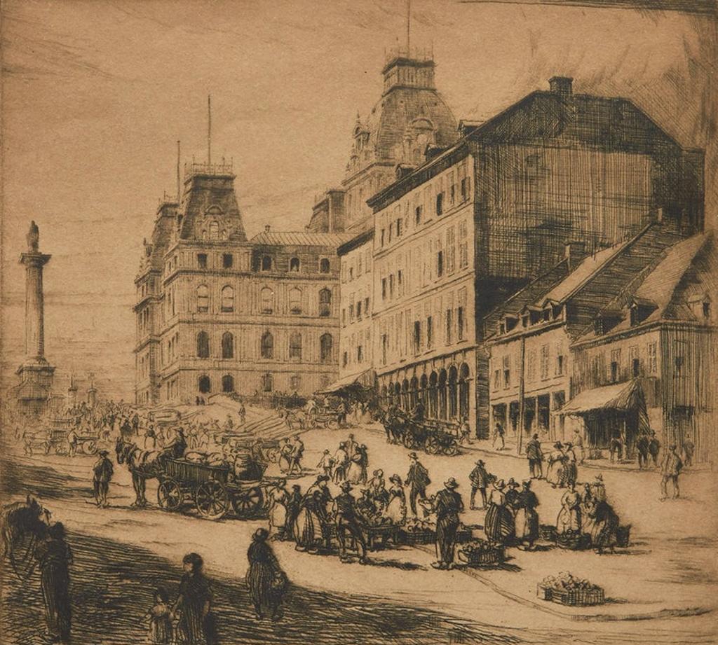 Herbert Raine (1875-1951) - Place Jacques Cartier, Montreal