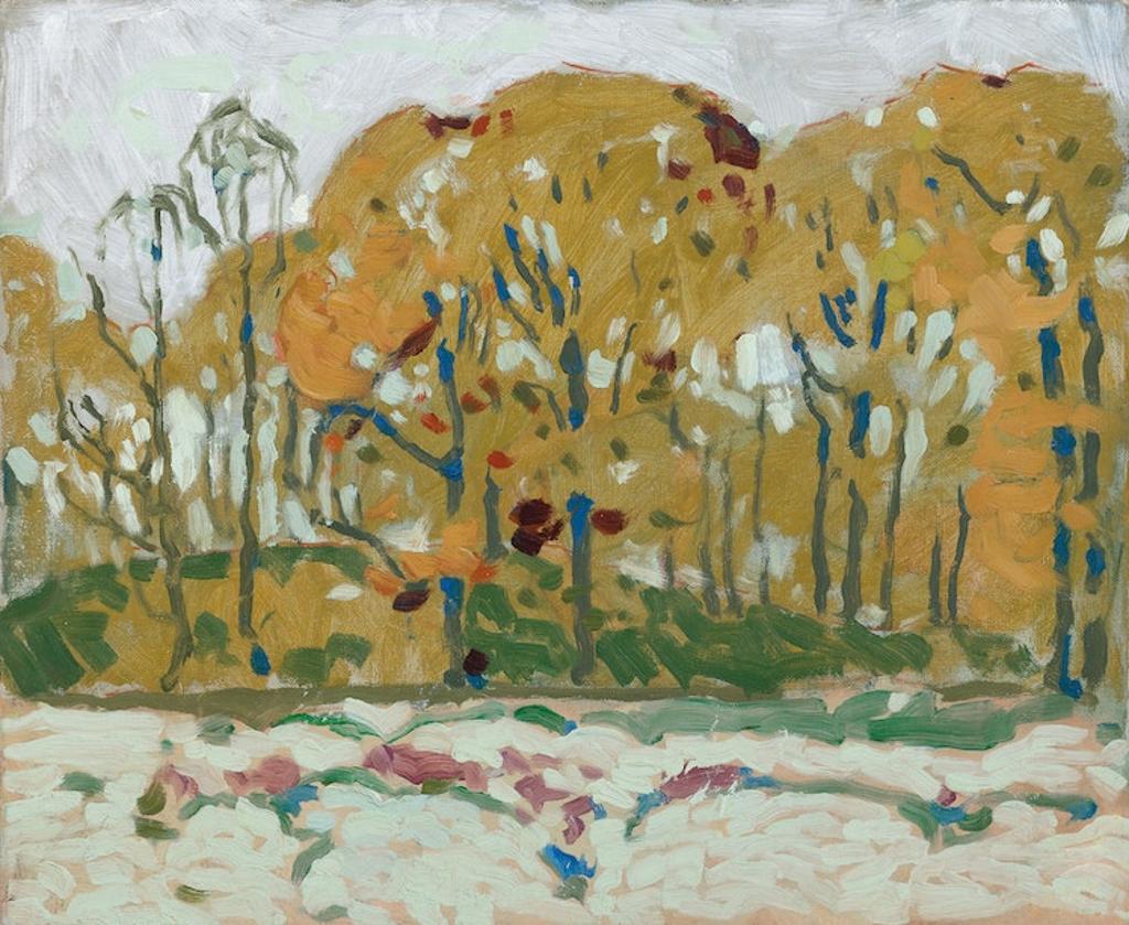 David Browne Milne (1882-1953) - Billowing Trees (New York), circa 1910-11