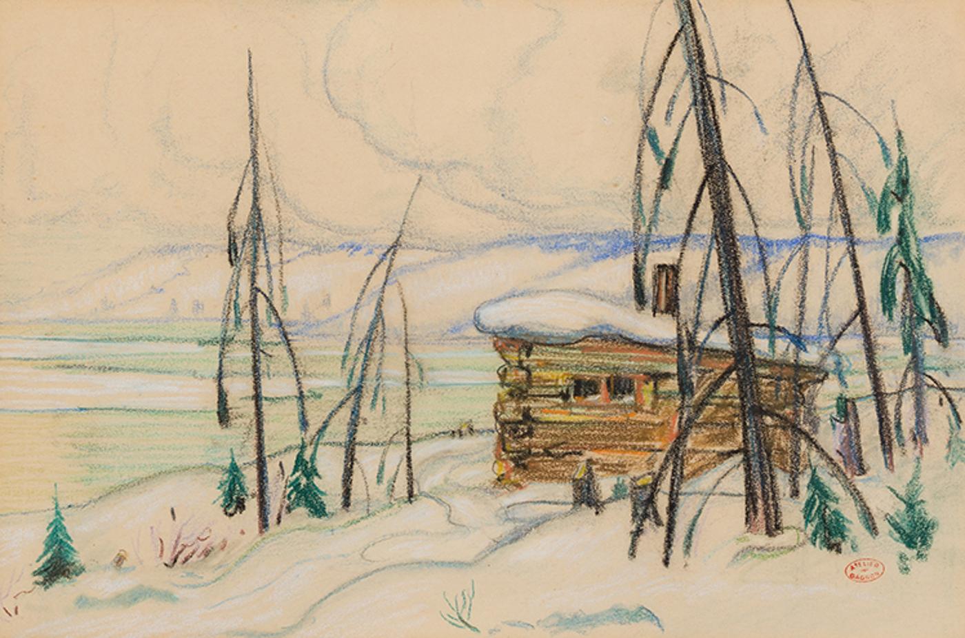 Clarence Alphonse Gagnon (1881-1942) - Cabane de chasseur