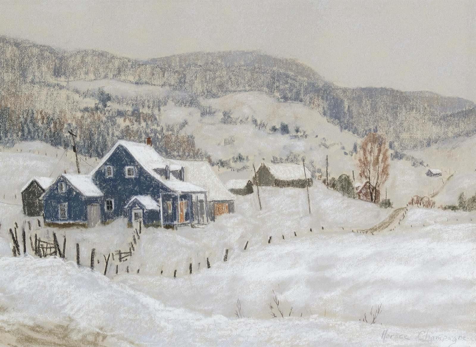 Horace Champagne (1937) - Winter, Les Eboulements