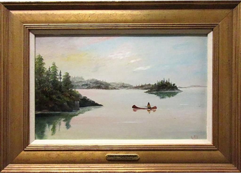 Lionel MacDonald Stephenson (1854-1907) - Canoeing - Lake Of The Woods
