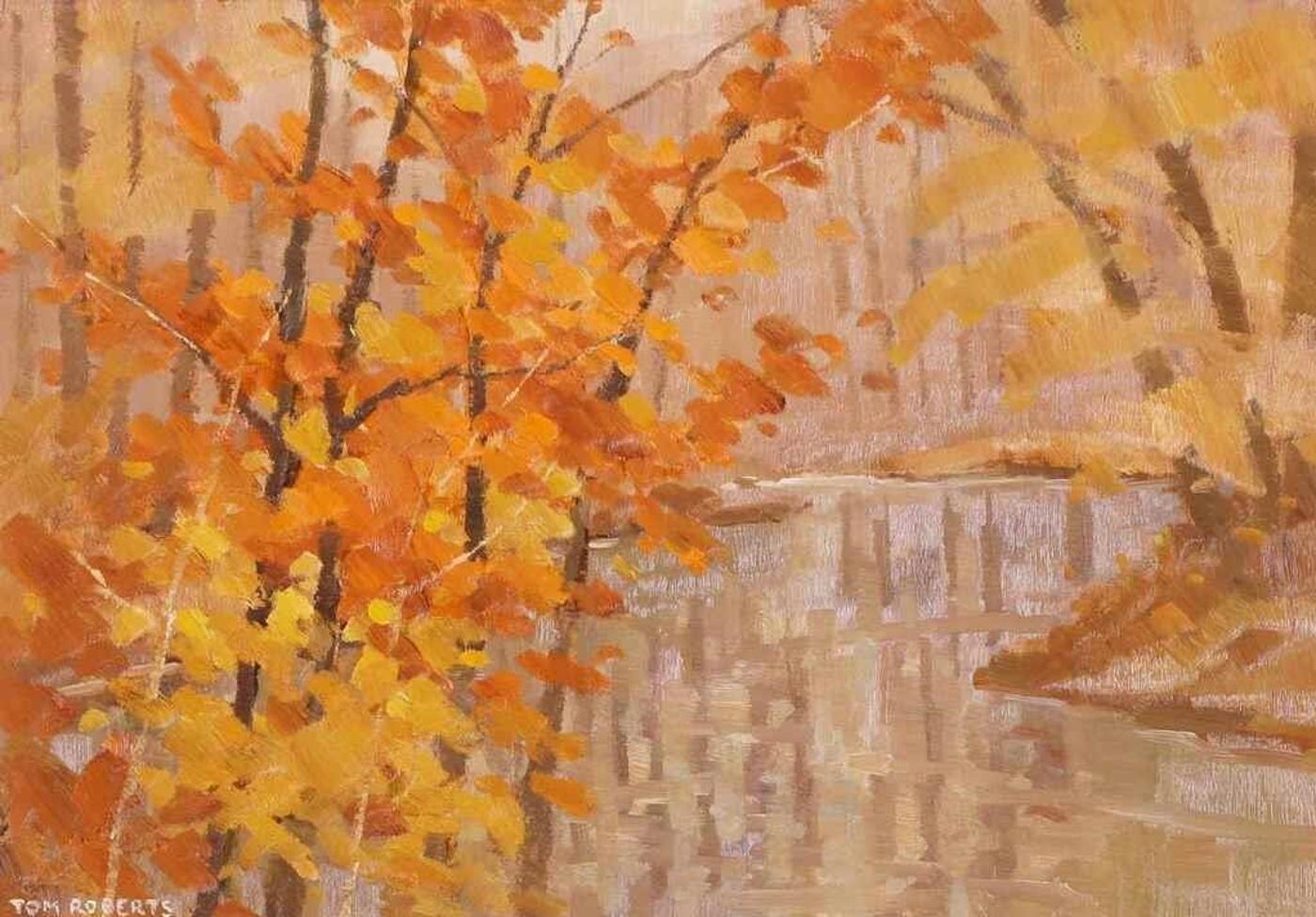 Thomas Keith (Tom) Roberts (1909-1998) - Meadowvale Stream In October