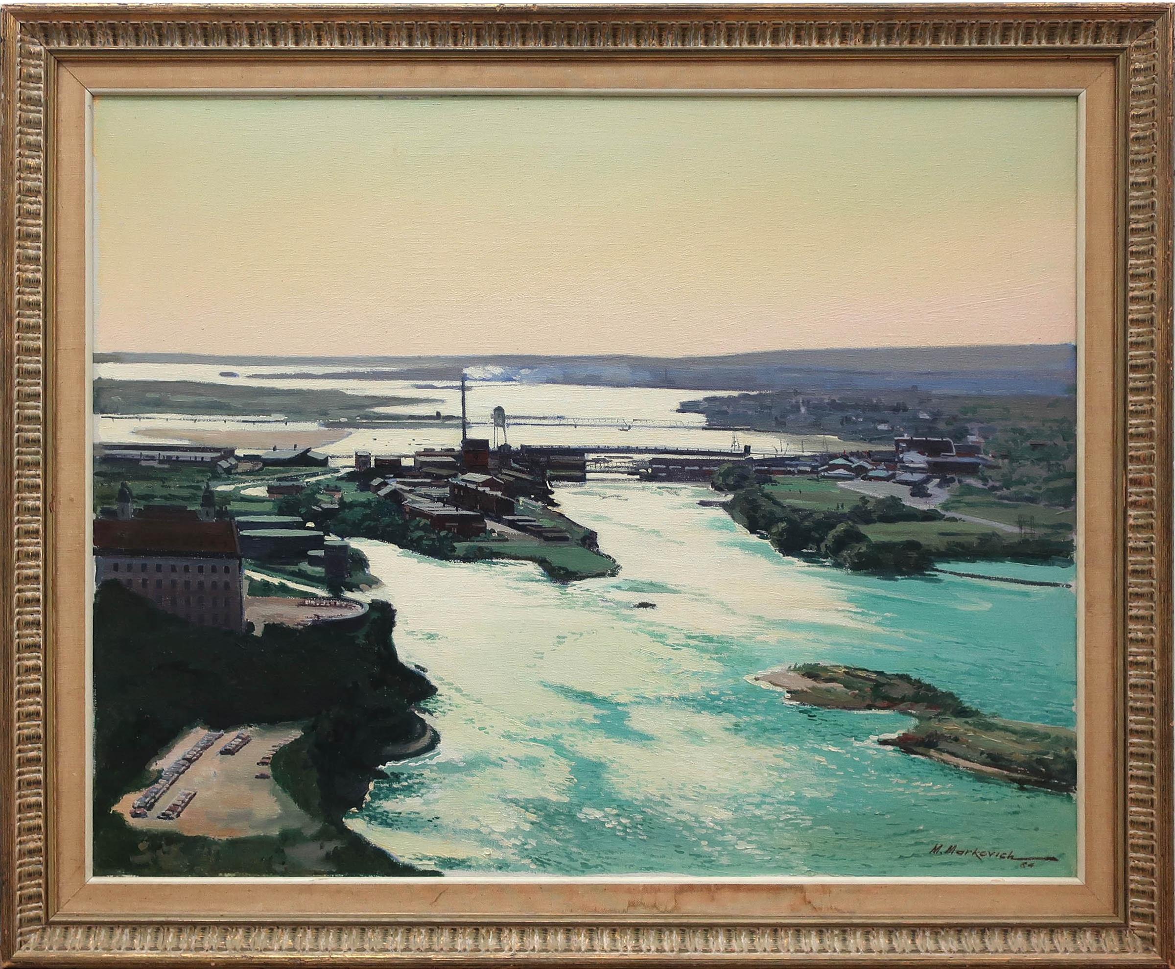 Moma Markovich (1902-1977) - Chaudier Falls On The Ottawa River At Ottawa