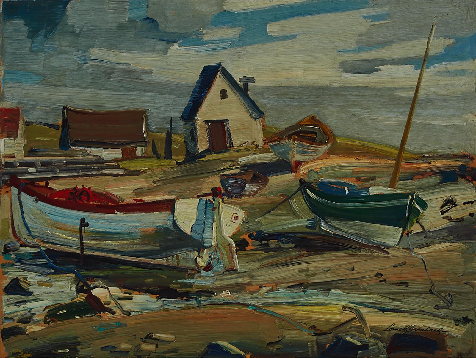 George Lorne Holland Bouchard (1913-1978) - Low Tide - Port Au Persil, P.Q., Charlevoix County