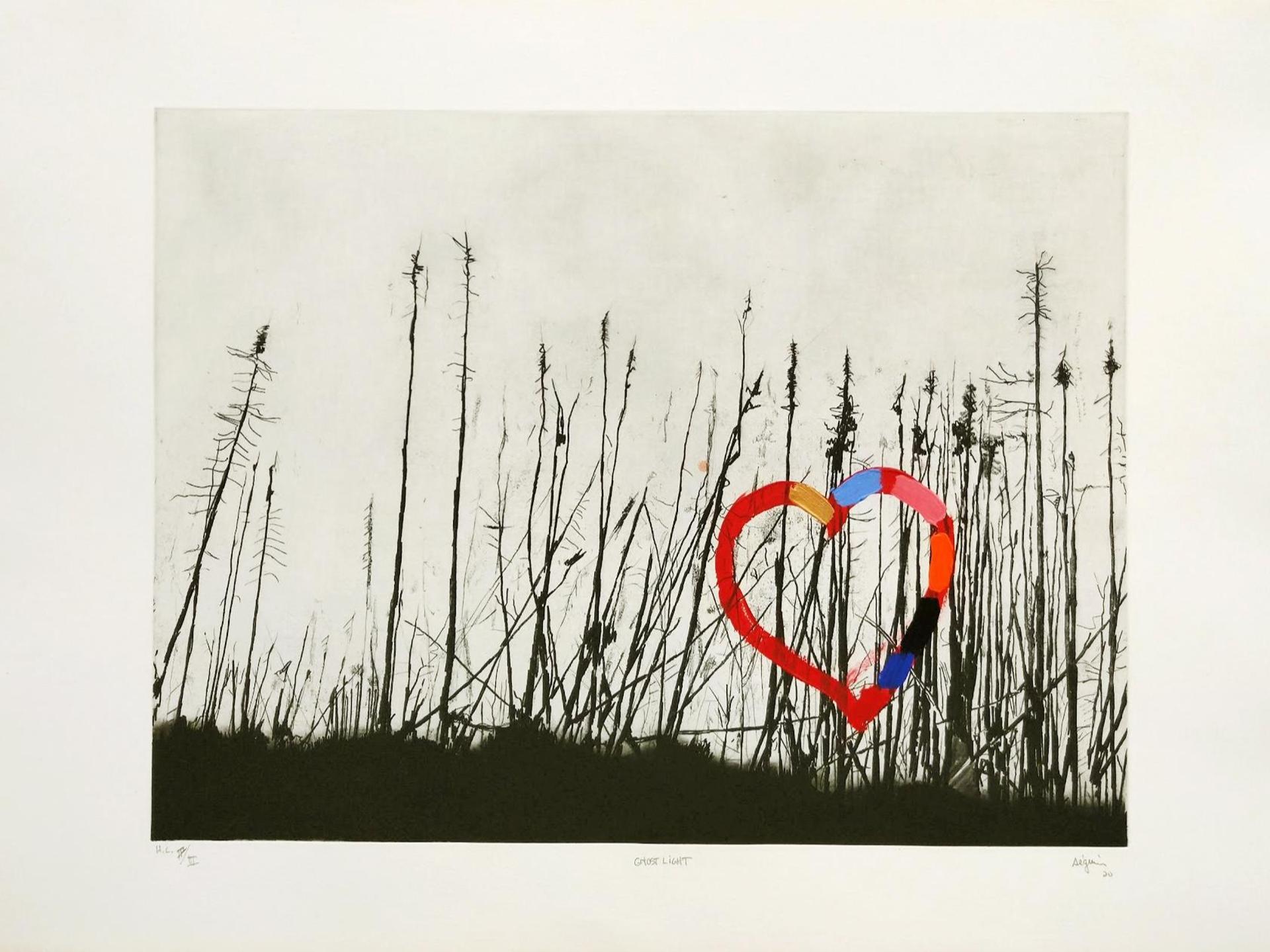 Marc Séguin (1970) - Ghost Light (cœur), 2020